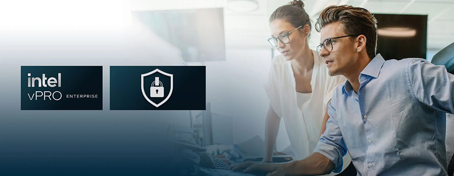 İntel vPRO Enterprise güvenlik ve performans özellikleri ile profesyonel bilgisayar teknolojisi, modern iş ortamları için yüksek performans ve güvenlik çözümleri, çalışanların verimliliği artırır.