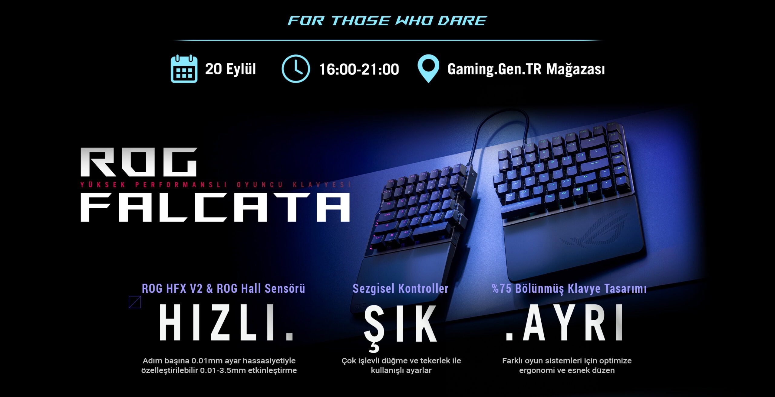 Yüksek performanslı oyun klavyesi ROG Falcatta ile profesyonel oyun deneyimi, RGB aydınlatma ve kolay ayar seçenekleri. Gaming.gen.tr mağazası için ideal oyuncu ekipmanı, hızlı tepki ve ergonomik tasarım.