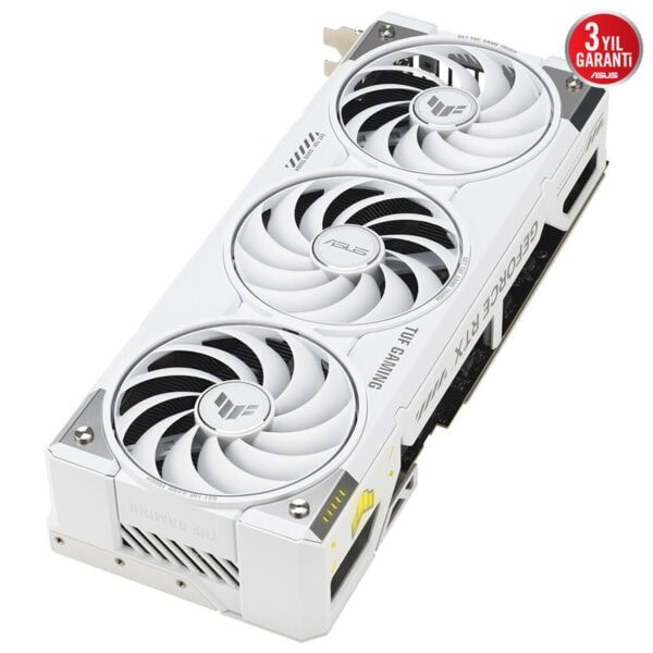 Güçlü ve serin tutan ASUS TUF Gaming ekran kartı, yüksek performans ve dayanıklılık sağlar, oyun tutkunları için ideal. Üç fan soğutma sistemi ile yüksek grafik performansı mümkün kılar.