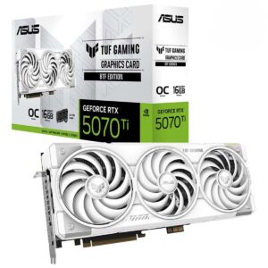 Asus Tuf Gaming Geforce Rtx 5070 Ti 16gb Gddr7 Btf White Oc Edition 256 Bit Dlss 4 Ekran Karti Control Resonant Hediyeli 1