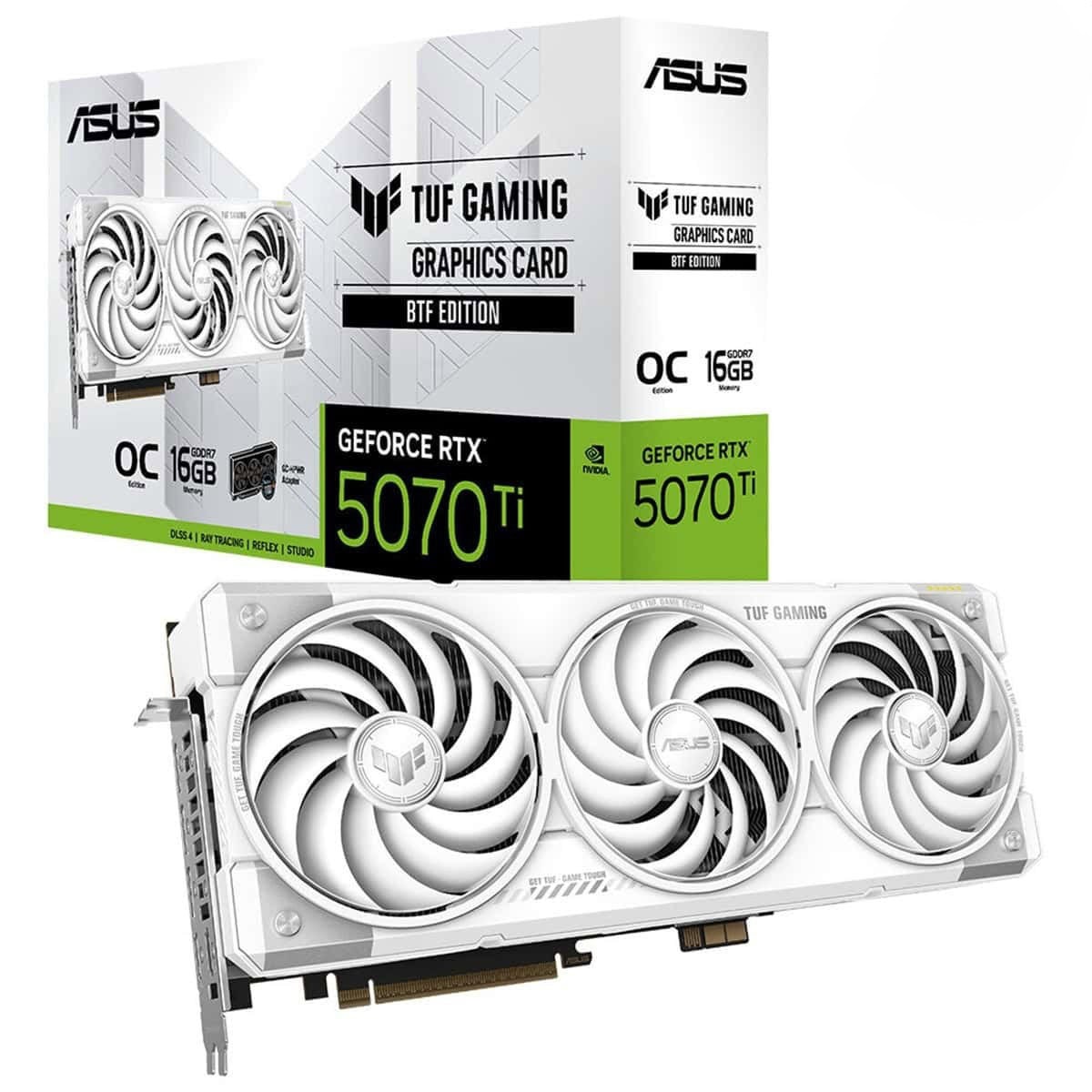 Asus Tuf Gaming Geforce Rtx 5070 Ti 16gb Gddr7 Btf White Oc Edition 256 Bit Dlss 4 Ekran Karti Control Resonant Hediyeli 1