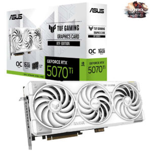 Asus Tuf Gaming Geforce Rtx 5070 Ti 16gb Gddr7 Btf White Oc Edition 256 Bit Dlss 4 Ekran Kartı Control Resonant Hediyeli 1
