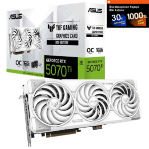 Asus Tuf Gaming Geforce Rtx 5070 Ti 16gb Gddr7 Btf White Oc Edition 256 Bit Dlss 4 Ekran Kartı Resident Evil Requiem Hediyeli 1