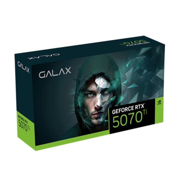 Yüksek performanslı NVIDIA GeForce RTX 5070 Ti ekran kartı kutusu, modern oyun ve grafik işlemleri için üstün teknolojiyi temsil ediyor. Gaming.gen.tr'den satın alınabilir.