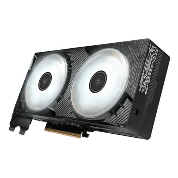 Gelişmiş grafik kartı, yüksek performanslı oyun ve grafik işlemleri için tasarlanmış LED aydınlatmalı çift fanlı ekran kartı.