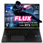GameRaider FLUX GR16 Intel Core i9-14900HX GeForce RTX 5070 8GB 115W 64GB DDR5 2TB SSD 16 inç 2.5K QHD+ 300Hz FreeDos Gaming Laptop - Çanta Hediyeli