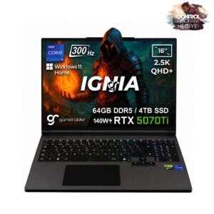 Gameraider Ignia Gr16 Intel Core I9 14900hx Geforce Rtx 5070ti 12gb 140w 64gb Ddr5 4tb Ssd 16 Inç 2.5k Qhd+ 300hz Freedos Gaming Laptop Çanta Hediyeli Control Resonant Hediyeli 1