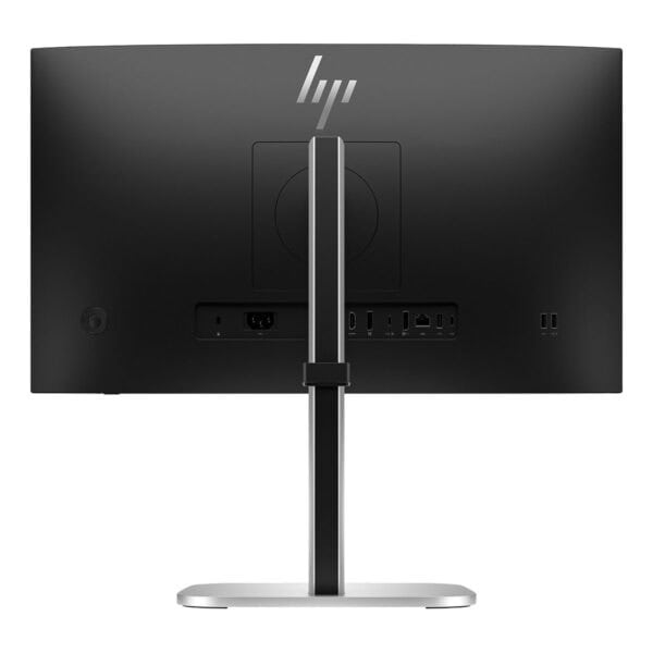 Yapay zeka ve grafik tasarımı odaklı yüksek performanslı HP oyun monitörü arka görünüm.