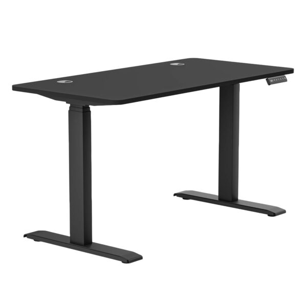 Dizüstü ve ofis kullanımı için uygun ayarlanabilir siyah ergonomik çalışma masası. Modern tasarımıyla ofis ve gaming alanlarına şıklık katar. Çalışma konforu sağlar.