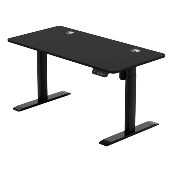 Esnek ve ayarlanabilir oyun ve çalışma masası, dayanıklı yapısı ve ergonomik tasarımı ile oyuncular ve ofis çalışanları için ideal. Siyah renkli, modern tasarım.