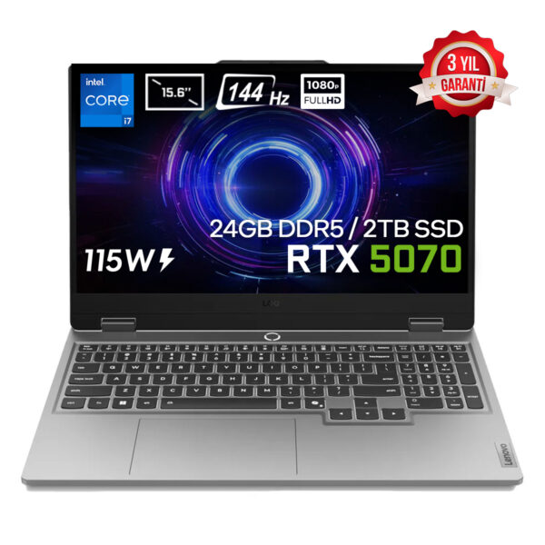 Lenovo Loq 15irx10 Intel Core I7 13650hx 24gb Ddr5 2tb Ssd Rtx 5070 8gb 115w 15.6 Inç Full Hd 144hz Ips Freedos Gaming Laptop (83je00ewtrv1) 1