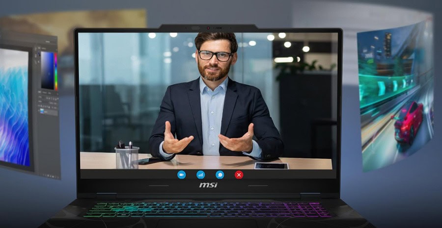 Yapay zeka ve bilgisayar teknolojileri ile video konferans ve online iletişim çözümleri, yüksek performanslı dizüstü bilgisayar ve oyun laptopları.
