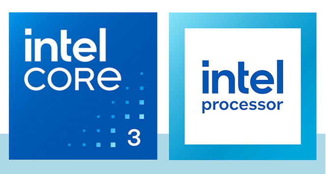Intel Core i3 işlemci logosu, yüksek performanslı bilgisayar ve oyun bilgisayarı özellikleriyle öne çıkan bir işlemci markası.
