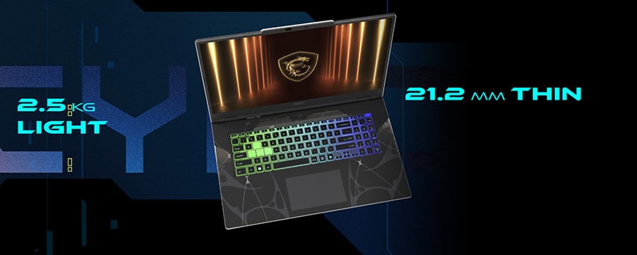 Yüksek performanslı oyun dizüstü bilgisayarı, hafif tasarım ve güçlü özellikleriyle oyun deneyiminizi üst seviyeye çıkarır.izasyon: 2.5 kg hafif, 21.2 mm ince, RGB klavye, yüksek performanslı oyun dizüstü bilgisayarı.