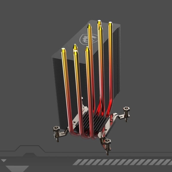 Yüksek performanslı işlemci soğutucu, RGB aydınlatmalı hava soğutucu ile oyun ve bilgisayar sistemleri için ideal soğutma çözümü. Metal yapı ve şık tasarım, bilgisayar bileşenlerini serin tutar.