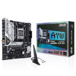 ASUS A620M-AYW WIFI 8000MHz (OC) DDR5 Soket AM5 M.2 HDMI DP mATX Anakart
