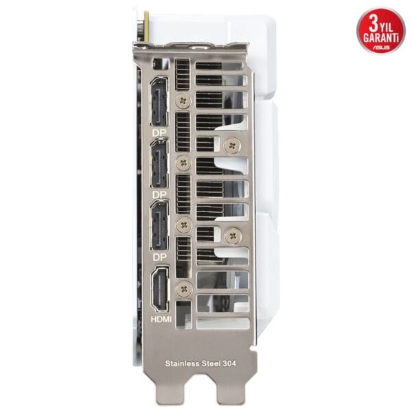 Yüksek performanslı ekran kartı arka paneli, HDMI ve DisplayPort çıkışlarıyla oyuncu ve grafik tasarımcıları için ideal, sağlam yapısı ve yüksek veri aktarım kapasitesi ile dikkat çekiyor.