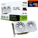 ASUS Dual GeForce RTX 5060 White OC Edition 8GB GDDR7 128 Bit DLSS 4 Ekran Kartı