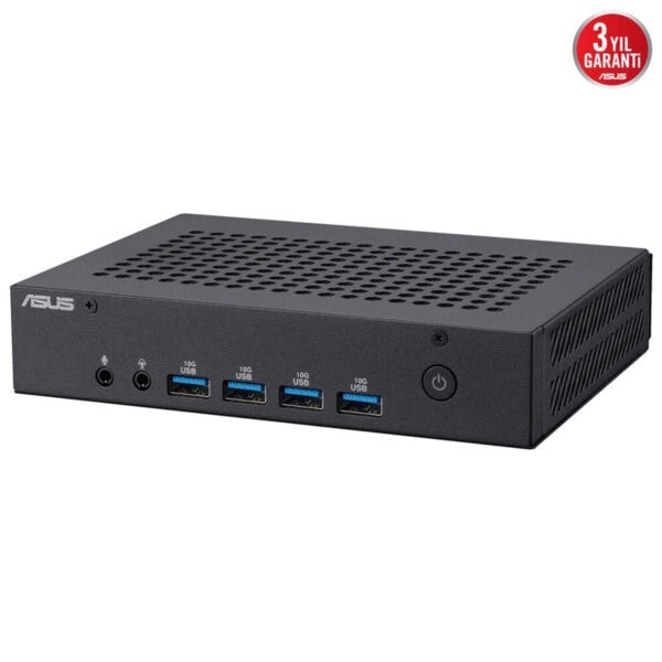 HDD ve USB depolama birimleri bağlanabilen Asus mini PC, yüksek performans ve kompakt tasarım.