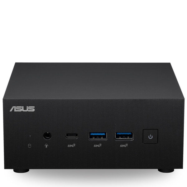 ASUS mini PC, yüksek performanslı oyun ve ofis kullanımı için uygun kompakt bilgisayar, çoklu bağlantı portları ve şık tasarımıyla dikkat çekiyor.
