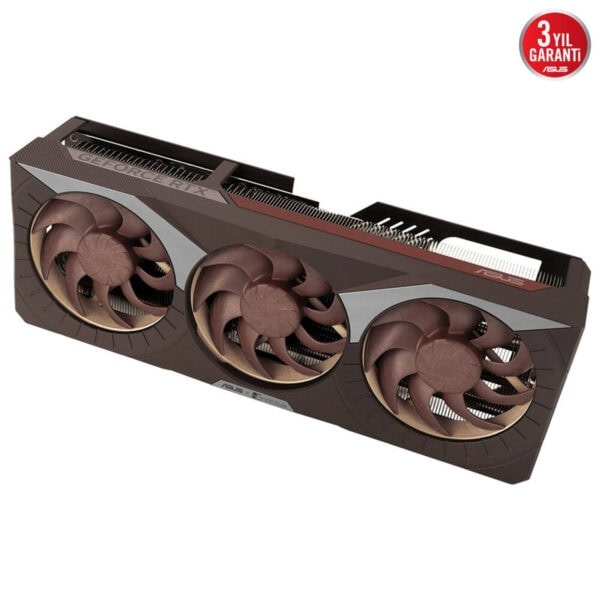 Yüksek performanslı Asus GeForce RTX ekran kartı, üç fanlı soğutma sistemiyle üstün grafik hızları ve oyun deneyimi sağlar.