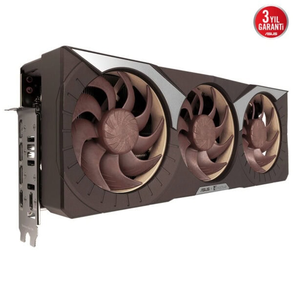 Görselde ASUS ekran kartı, yüksek performanslı grafik kartı, oyun ve bilgisayar donanımları, üçlü fan soğutma sistemi, ASUS markası, gamer ekipmanları, yüksek kaliteli ekran kartı, oyun içi grafik performansı, tasarımı ve teknik özellikleriyle göz alıcı.