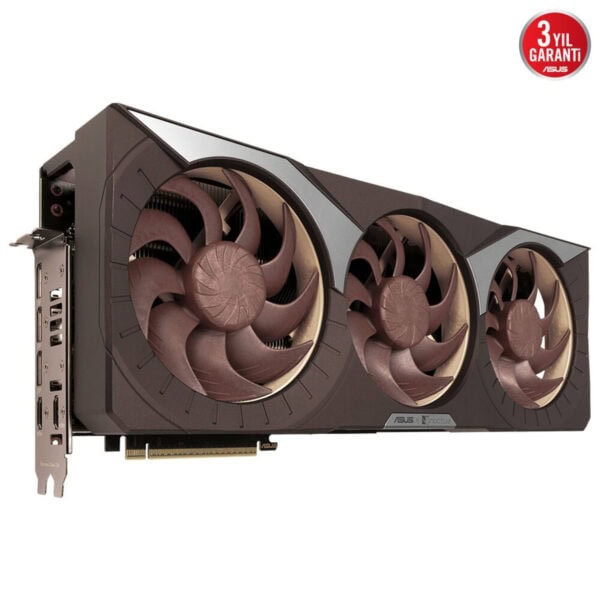 Yüksek performanslı ASUS Ekran Kartı, oyuncular ve oyun geliştiriciler için ideal, güçlü soğutma sistemine sahip, 3 fanlı tasarımıyla yüksek grafik güç sağlar.