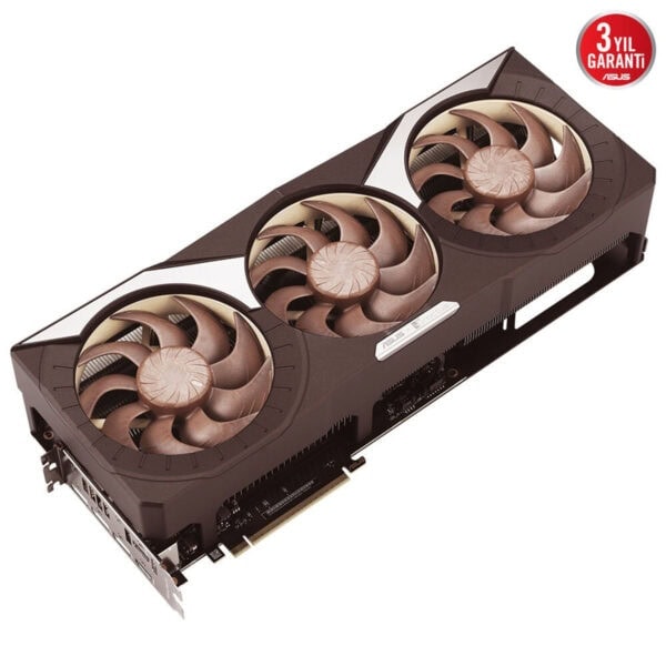 Yüksek performanslı ASUS ekran kartı, büyük soğutucu ve fanlar ile gaming ve grafik işlemleri için ideal.