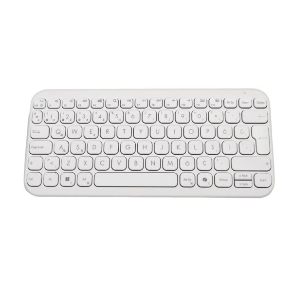 Asus Marshmallow Kw100 Beyaz Kablosuz Türkçe Mac Uyumlu Klavye 1