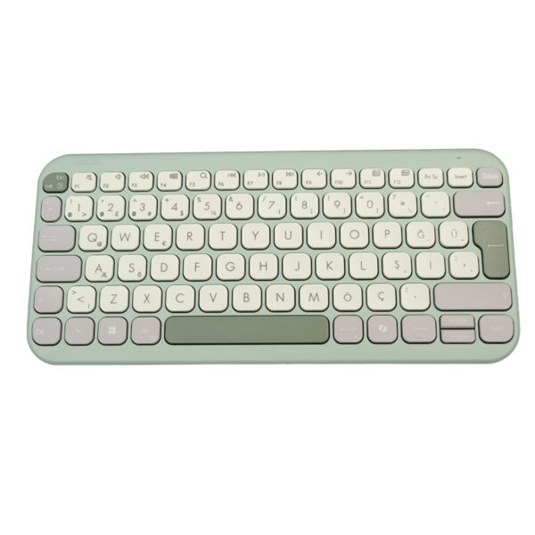 Asus Marshmallow Kw100 Yeşil Kablosuz Türkçe Mac Uyumlu Klavye 01