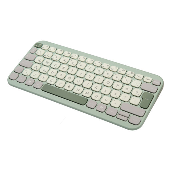 Asus Marshmallow Kw100 Yeşil Kablosuz Türkçe Mac Uyumlu Klavye 02