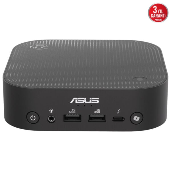 Yüksek hızlı Wi-Fi 6 özellikli ASUS NUC mini PC, kompakt tasarımı ve gelişmiş performansıyla oyun ve ofis kullanımı için ideal, USB ve HDMI girişleriyle kolay bağlantı sağlar.