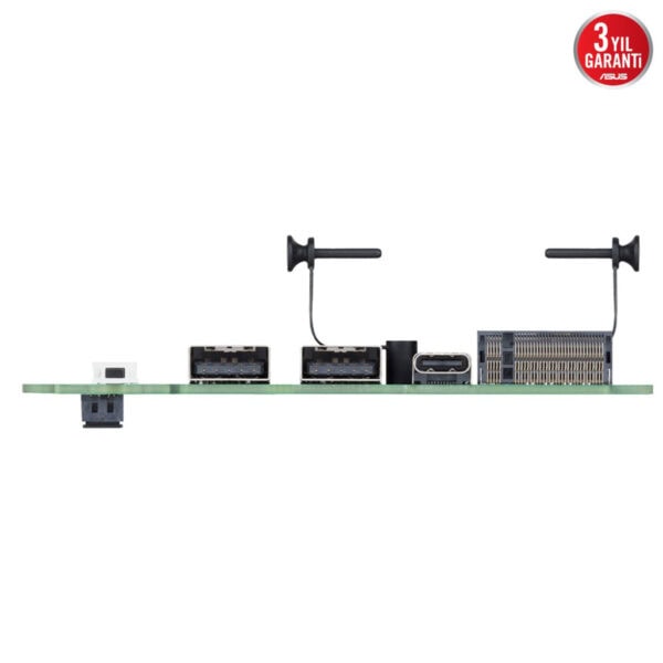 Yüksek çözünürlüklü bilgisayar anakartında çeşitli bağlantı noktaları ve bileşenler, yüksek performans ve oyun deneyimi için optimize edilmiştir.