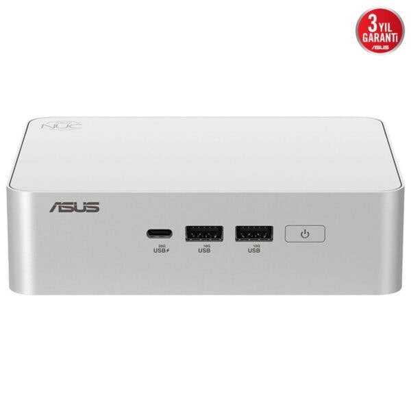 Hızlı şarjlı USB-C ve USB girişleri bulunan Asus Mini PC, şık tasarımı ve yüksek performansı ile oyun ve iş kullanımına uygundur.