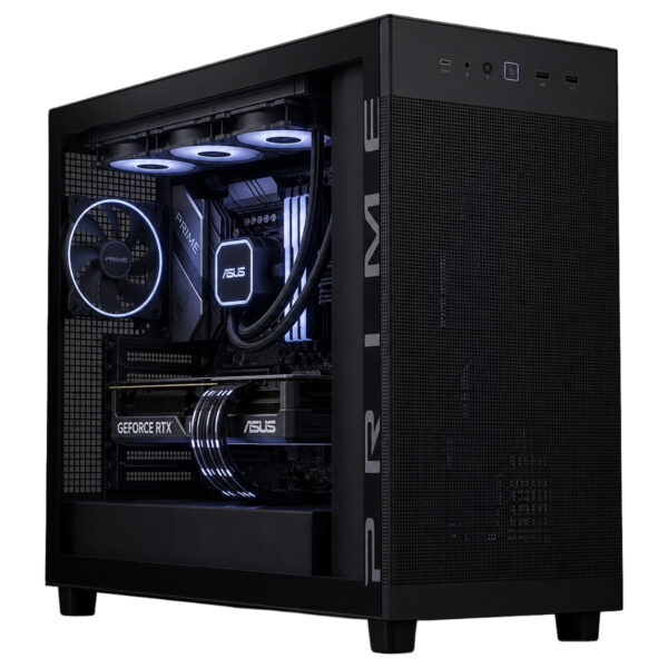 Asus Prime Ap303 Tg Black 1x120mm Fan Mesh Temperli Cam Usb 3 2 Mid Tower Atx Gaming Kasa T2