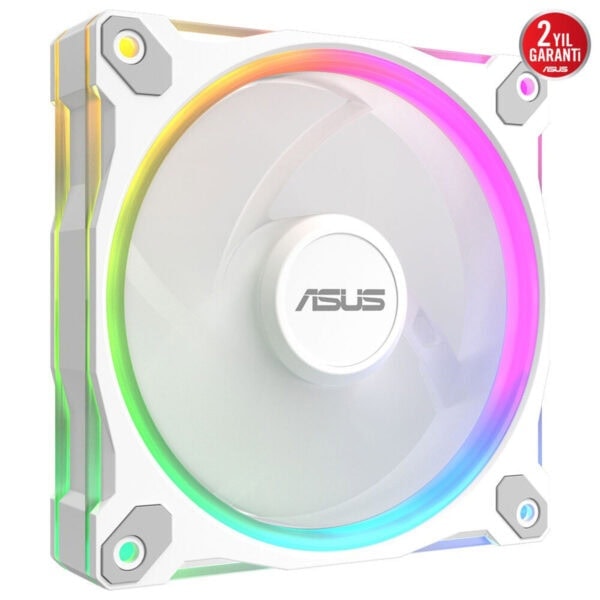 RGB aydınlatmalı bilgisayar kasa fanı, ASUS markalı, yüksek performanslı ve sessiz, oyun ve bilgisayar sistemleri için ideal, 2 yıl garanti ile oyun donanımı ve bilgisayar bileşenleri.