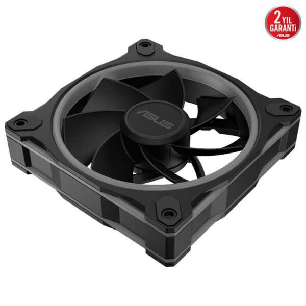 Yüksek performanslı ASUS bilgisayar kasa fanı, soğutma ve hava akışını optimize eder, oyun ve profesyonel kullanım için ideal, dayanıklı ve sessiz tasarım.