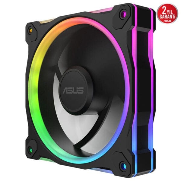Yüksek performanslı RGB optik bilgisayar fanı, gaming ve pc oyuncuları için ideal, ASUS markası, 2 yıl garanti, güçlü hava akışı, sessiz çalışma, oyun bilgisayarı soğutma, gaming ekipmanları, LED aydınlatmalı, yüksek kaliteli malzeme, bilgisayar soğutucu, yüksek performanslı soğutma fanı.