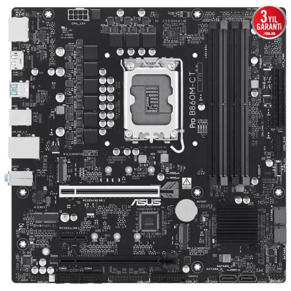 Pro Asus anakart, yüksek performanslı oyun ve bilgisayar montajı için kullanılan ana kart, socket ve RAM slotları detaylarıyla görüntüleniyor.