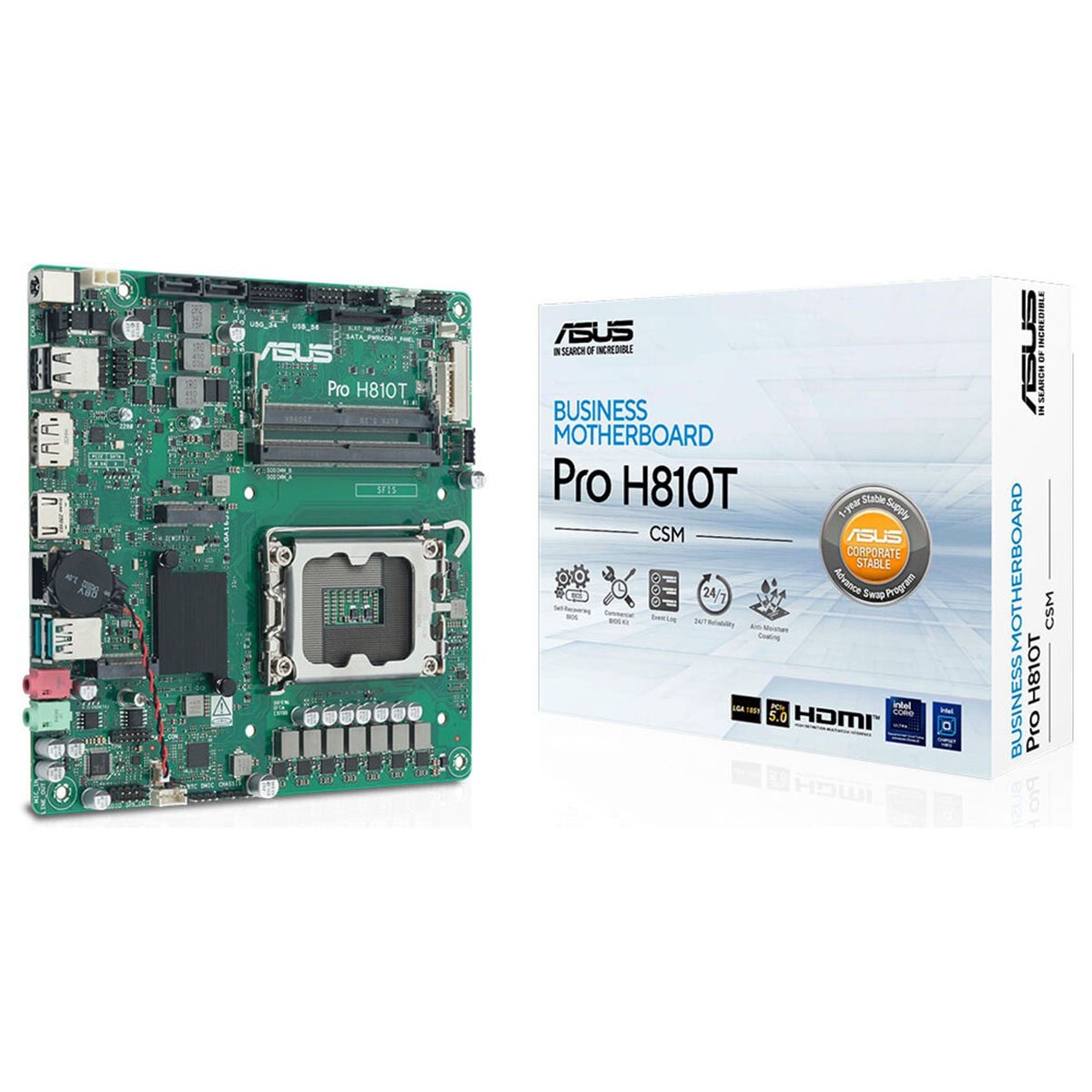 ASUS Pro H810T-CSM 6400MHz (OC) DDR5 Anakart - Gaming.Gen.TR