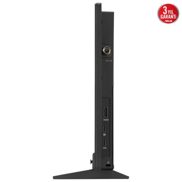 Yüksek çözünürlüklü monitör arka portlar ve bağlantı girişleri, oyun ve bilgisayar kullanımı için uygun tasarımla detaylandırılmış.