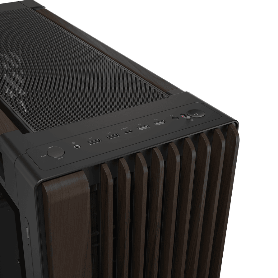 Güçlü oyun ve ofis kullanımı için tasarlanmış, gelişmiş bağlantı özelliklerine sahip modern bilgisayar kasası alt görünüm.