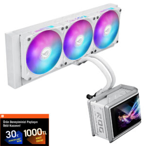 Asus Rog Ryuo Iv Slc 360 Argb White Edition 360mm Intel Amd Uyumlu İşlemci Sıvı Soğutucu 1
