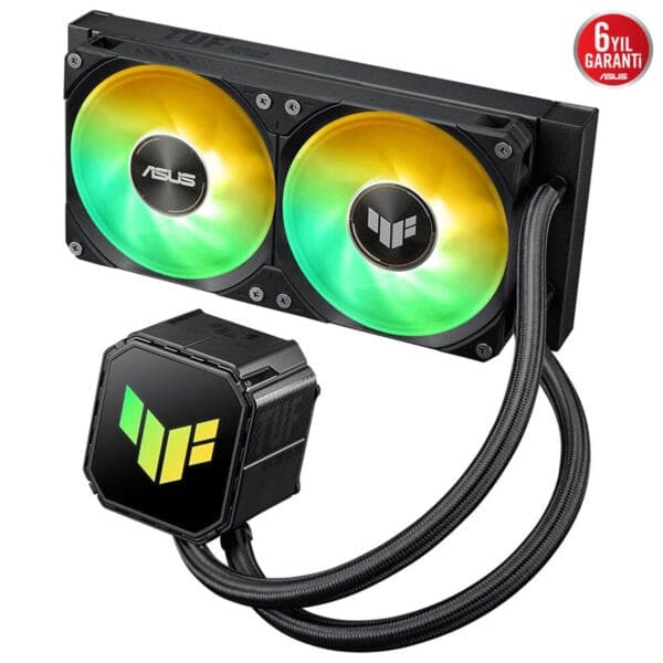 RGB aydınlatmalı ASUS ve IF logosu ile oyun bilgisayarları için yüksek performanslı sıvı soğutma sistemi.
