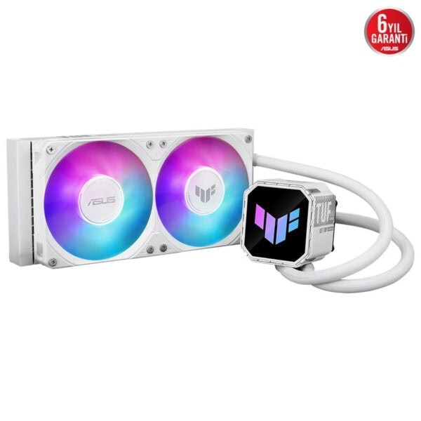 RGB aydınlatmalı ASUS sıvı soğutma sistemi, oyun ve bilgisayar performansını artıran şık ve sessiz soğutma çözümü. Yüksek kaliteli malzeme ve uzun süreli garanti ile güvenilirlik sağlar.