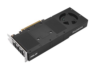 ASUS Turbo Radeon AI Pro R9700 döküm kasa ve arka plaka (backplate)