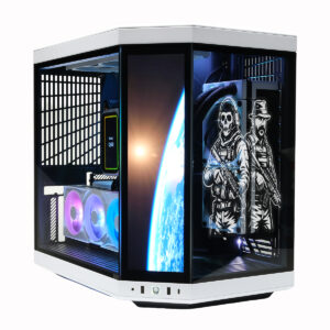 Yüksek performanslı oyuncu monitörleri ve RGB aydınlatmalı PC kasası, gaming topluluğu için ideal oyun deneyimi sağlar. Modern donanım ve şık tasarımıyla öne çıkan gaming PC sistemi.