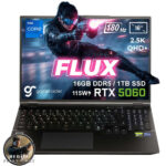 GameRaider FLUX GR16 Intel Core i7-14650HX GeForce RTX 5060 8GB 115W 16GB DDR5 1TB SSD 16 inç 2.5K QHD+ 180Hz FreeDos Gaming Laptop - Çanta Hediyeli - 007 First Light Hediyeli