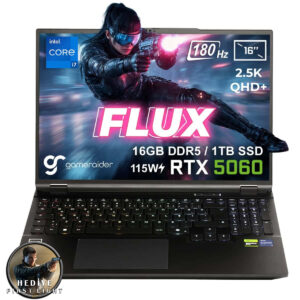 Gameraider Flux Gr16 Intel Core I7 14650hx Geforce Rtx 5060 8gb 115w 16gb Ddr5 1tb Ssd 16 Inç 2.5k Qhd+ 180hz Freedos Gaming Laptop Çanta Hediyeli 007 First Light Hediyeli 1