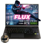 GameRaider FLUX GR16 Intel Core i7-14650HX GeForce RTX 5060 8GB 115W 16GB DDR5 2TB SSD 16 inç 2.5K QHD+ 180Hz FreeDos Gaming Laptop - Çanta Hediyeli - 007 First Light Hediyeli